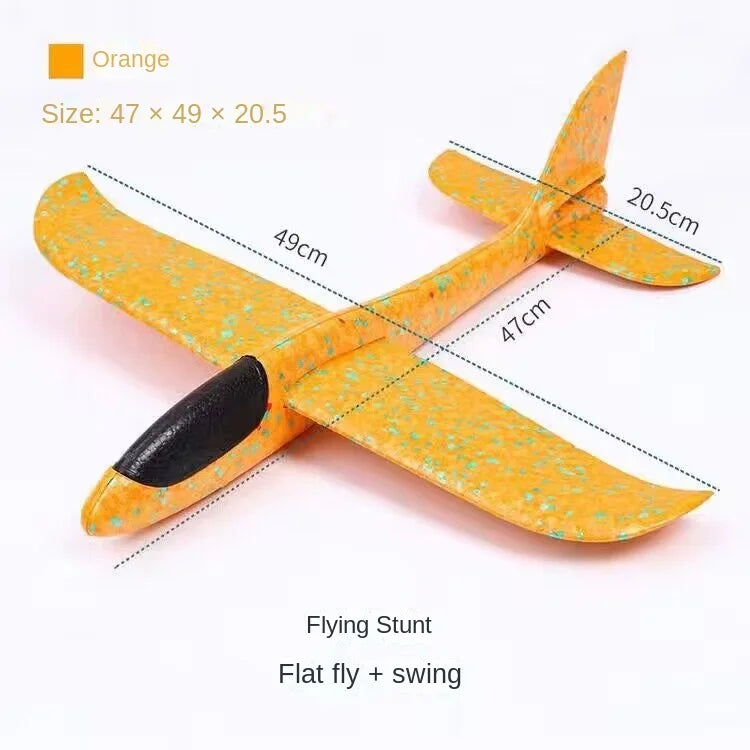 49cm Mare Bubble Airplane Avion cu bule mari Jucării cu emisie de lumină Jucării de aruncare a avionului Model de avion pentru copii Gliders Activități promoționale Cadouri Festival