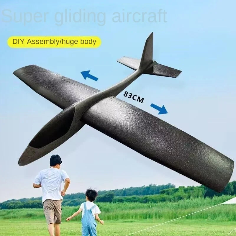 49cm Mare Bubble Airplane Avion cu bule mari Jucării cu emisie de lumină Jucării de aruncare a avionului Model de avion pentru copii Gliders Activități promoționale Cadouri Festival