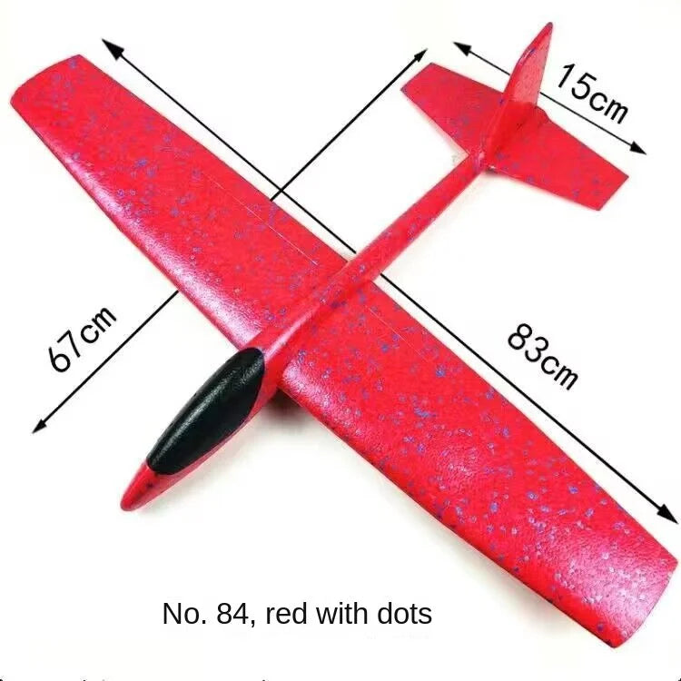 49cm Mare Bubble Airplane Avion cu bule mari Jucării cu emisie de lumină Jucării de aruncare a avionului Model de avion pentru copii Gliders Activități promoționale Cadouri Festival