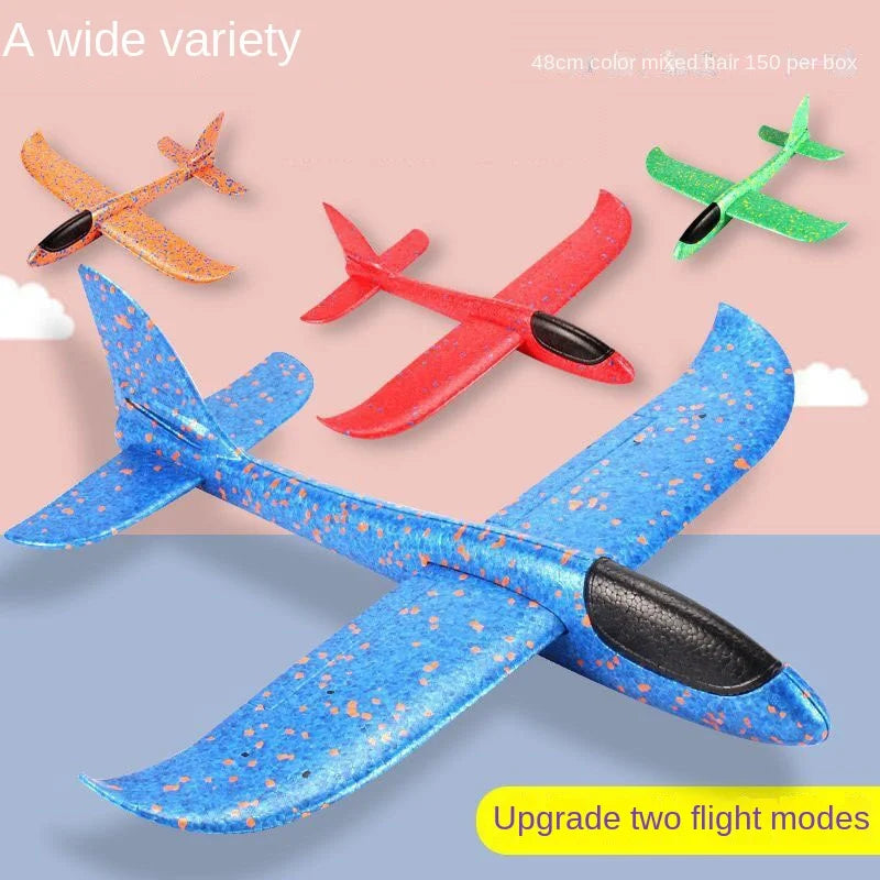 49cm Mare Bubble Airplane Avion cu bule mari Jucării cu emisie de lumină Jucării de aruncare a avionului Model de avion pentru copii Gliders Activități promoționale Cadouri Festival