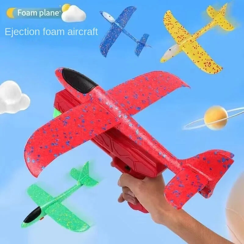 49cm Mare Bubble Airplane Avion cu bule mari Jucării cu emisie de lumină Jucării de aruncare a avionului Model de avion pentru copii Gliders Activități promoționale Cadouri Festival